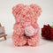 Everlasting  Rose Bear with Real-Touch Carnation